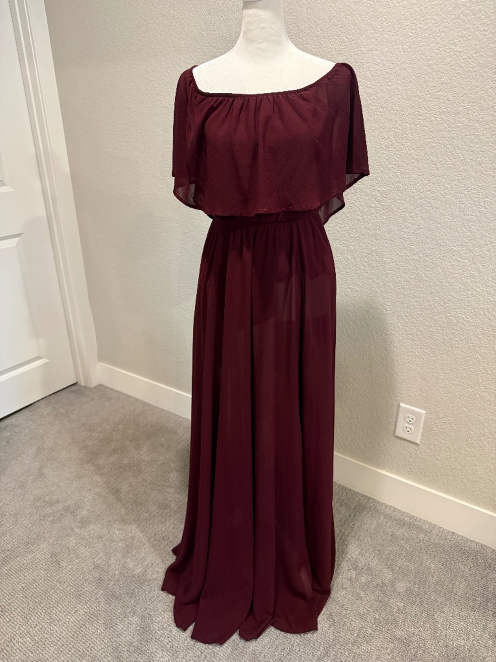 Baltic Born Burgundy Maxi Dress, Medium